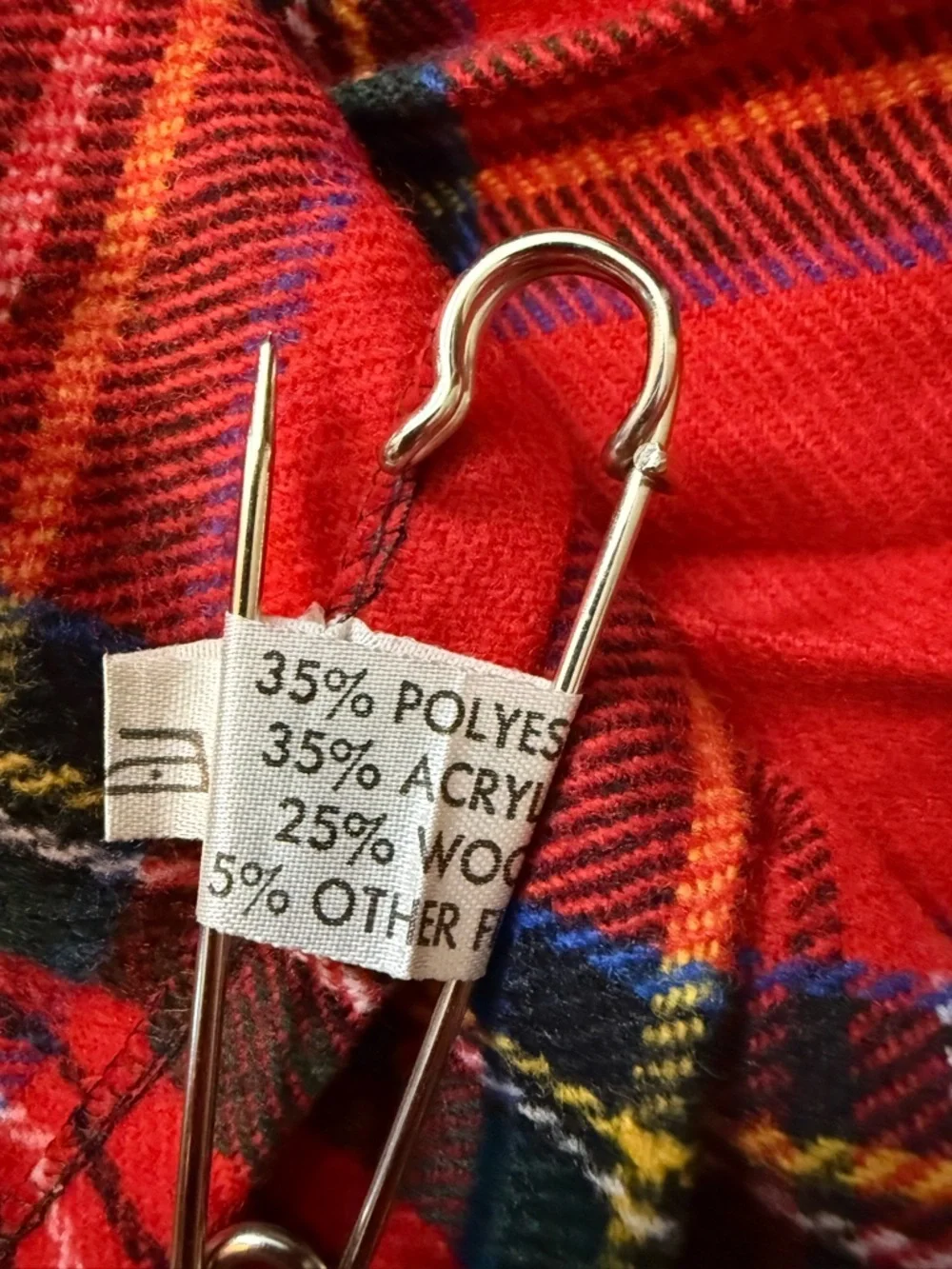 Vintage Blarney Woollen Mills Tartan Wrap Wool Blend Midi Skirt Kilt